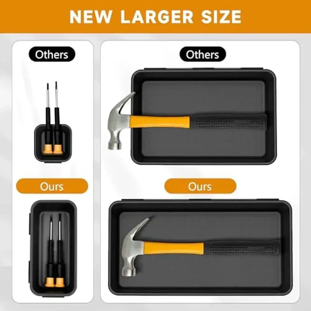 Tool Box Organizer Tray  Set XL L M S XS Sizes Premium Quality Interlocking Design Rolling Toolbox Drawer Organization 6