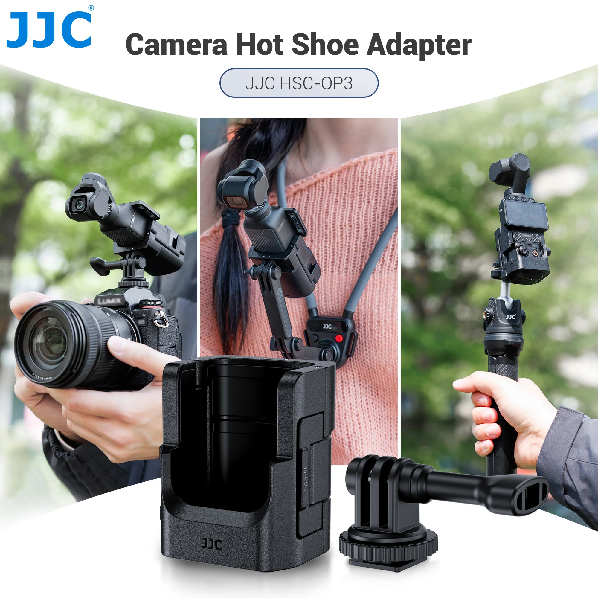 JJC Clod Shoe Mount Adapter for DJI Osmo Pocket Camera with