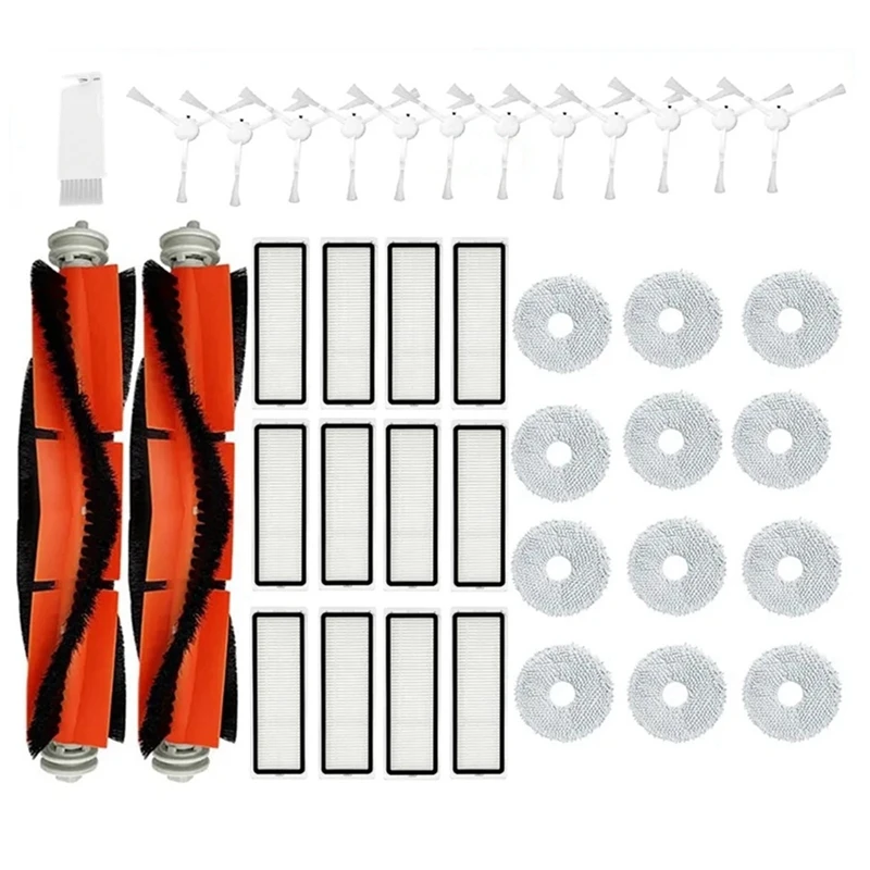 

For Xiaomi S10+ / S10 Plus Robot Vacuum Cleaner Main Side Brush Mop Cloths Rags Hepa Filter Spare Parts Accessories