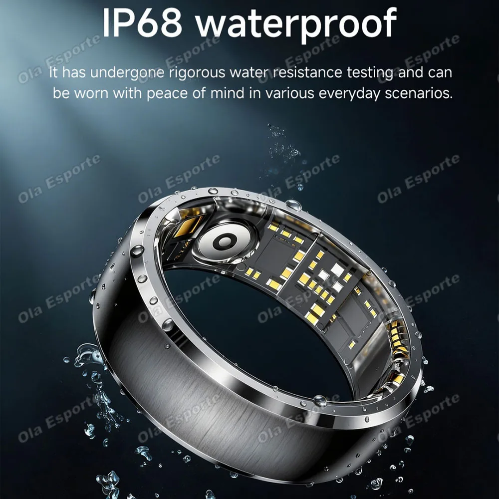 2026 New Smart Ring Information Vibration Reminder Heart Rate Sleep Monitoring For Men Women Football Style SmartRing Waterproof 6