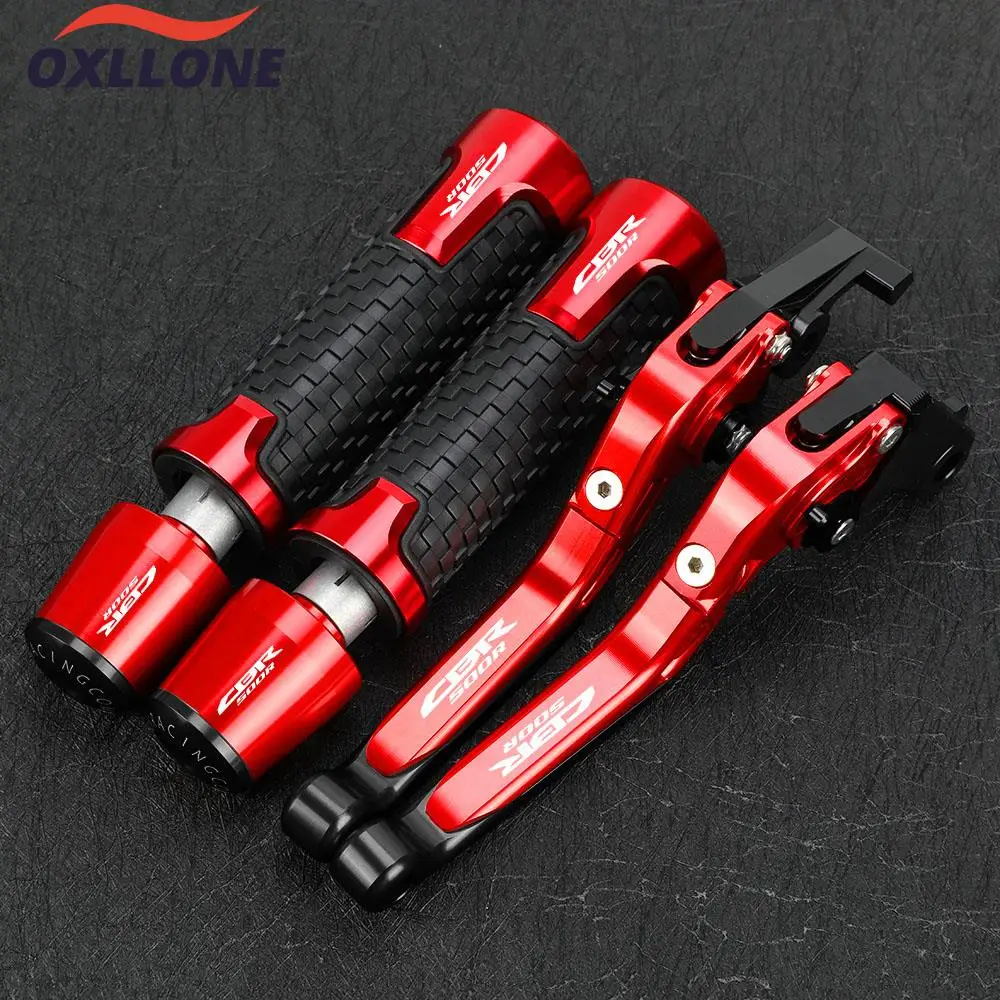 

For HONDA CBR500R 2013 2014 2015-2024 CBR 500R Accessories Motorcycle Adjustable Brake Clutch Levers Handlebar Hand Grips ends