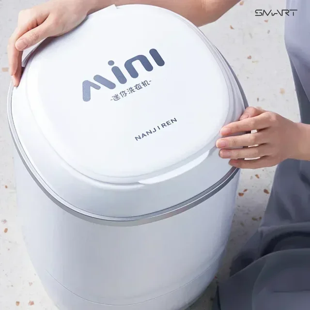 New Portable Automatic Household Washing Machine  Small  Sized and Integrated for Washing Underwear and Socks 2