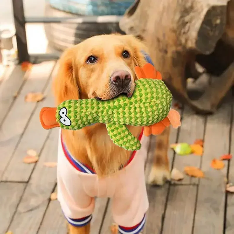 Cute Plush Dog Toys Pet Duck Squeak Toy for Puppy Sound Wild Goose Chew Toy for Small Middle Large Dogs Teeth Cleaning 5