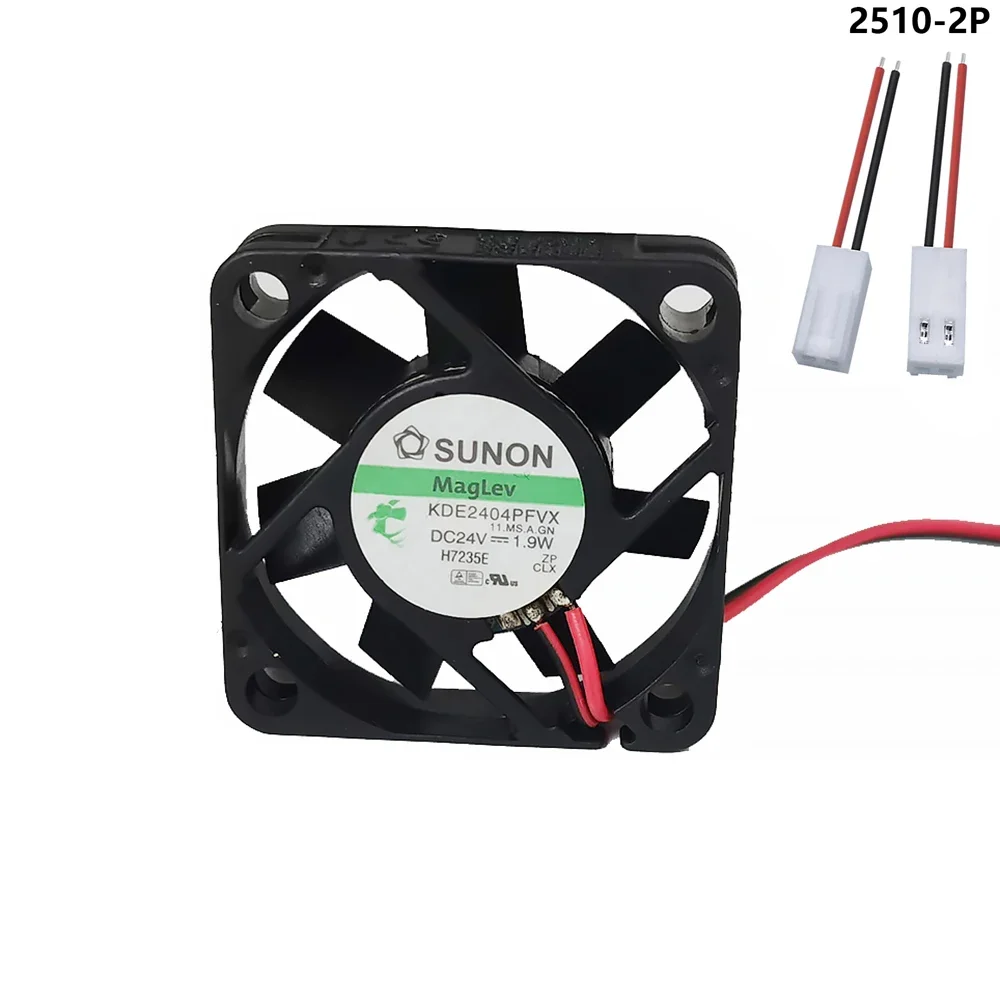 For SUNON KDE2404PFV2 4010 4CM 24V 1.4W 2pin Maglev cooling fan 40X40X10MM