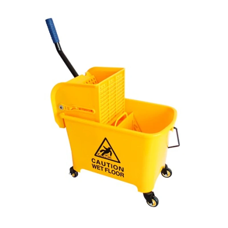 20L 24L 32L rigid plastic side press floor cleaning squeeze mop bucket with wringer for commercial 2