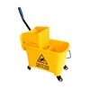 20L 24L 32L rigid plastic side press floor cleaning squeeze mop bucket with wringer for commercial 2