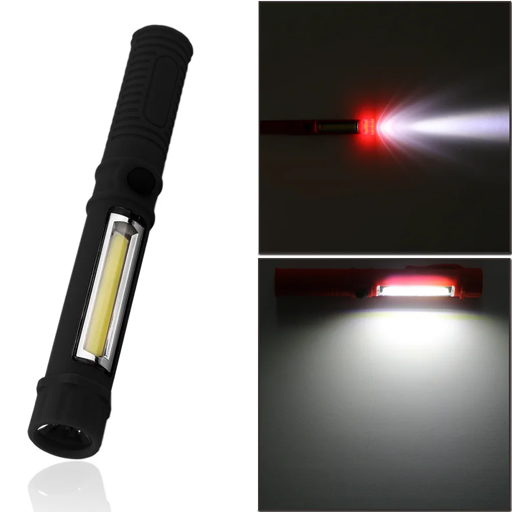 

1000 Lumens Mini Portable Lanterns Working Inspection Torches COB LED Multifunction Maintenance Flashlight Magnetic Base