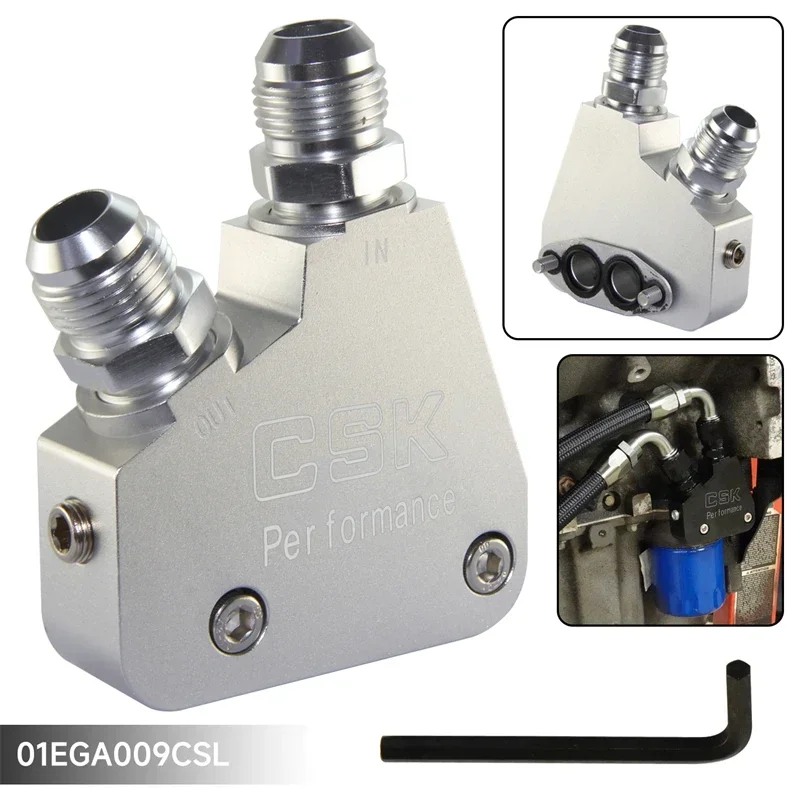 

AN10 Oil FilterI Adapter GM LSX Fits for Corvette C5 C6 C7 LS1 LS2 LS3 LSX Cadillac CTS-V LS1 Camaro & Firebird Silver