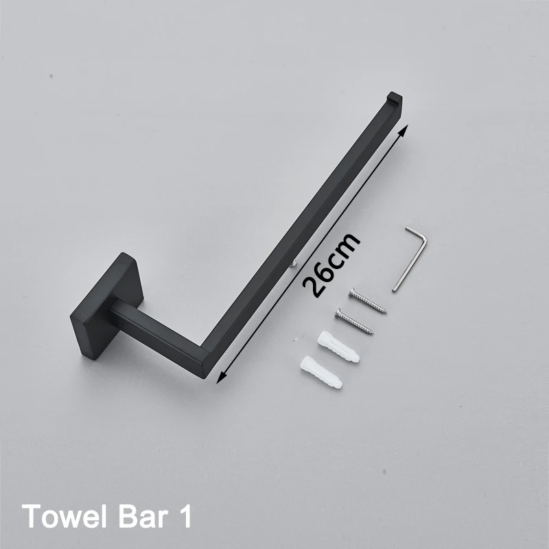 Black Towel Bar 1