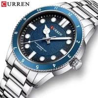 CURREN 8450 Classic Men's Quartz Watch Waterproof Luminous Stainless Steel Strap Business Men's Luxury Watch relógios masculino
