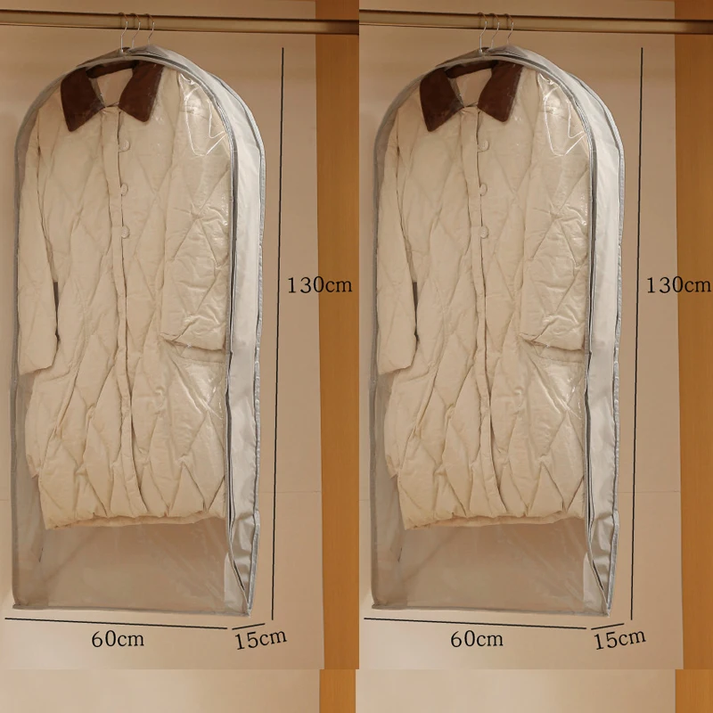 Space-Saving Wardrobe Organizer with Zippered Dust Cover