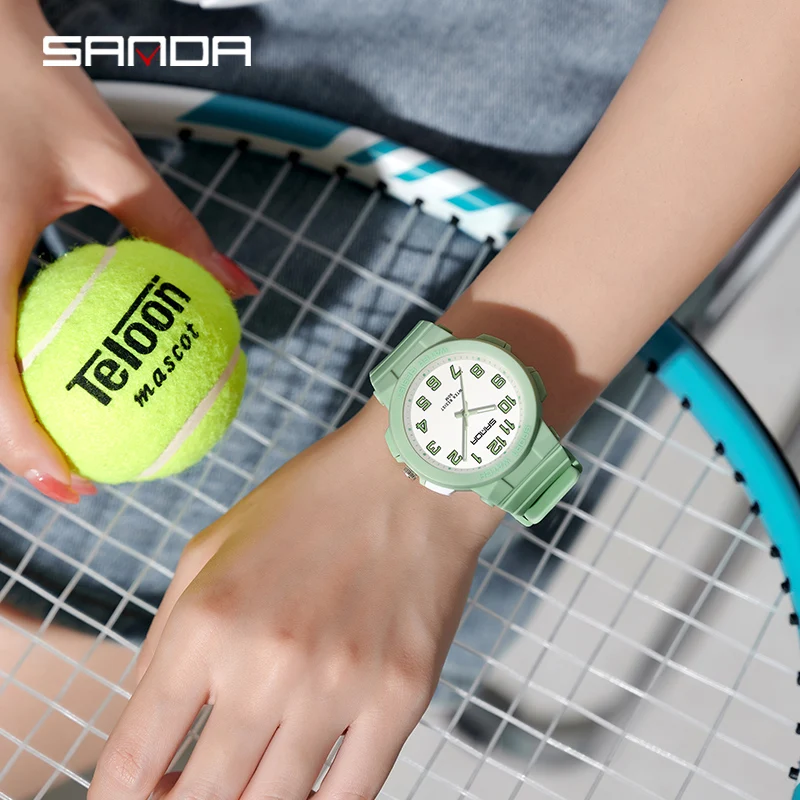 2024 Sanda 6123 Watch Hot Selling Electronic Men's Digital Outdoor Simple Nightlight Waterproof Youth Watch Wholesale 6