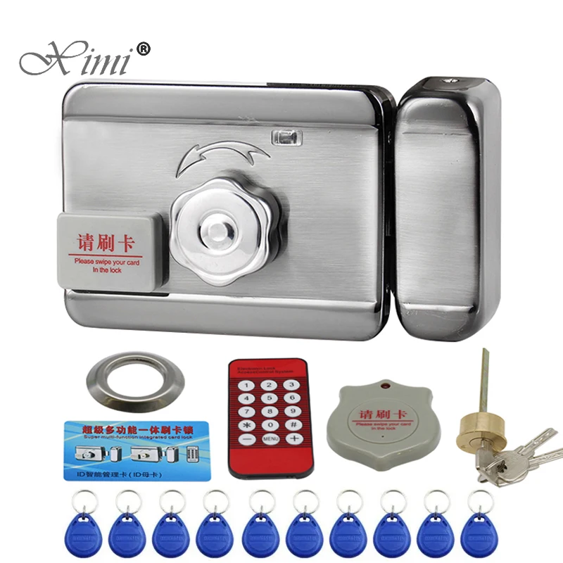 1000UserDC12VMetalElectricLockGateElectronicDoorLockwithSmart