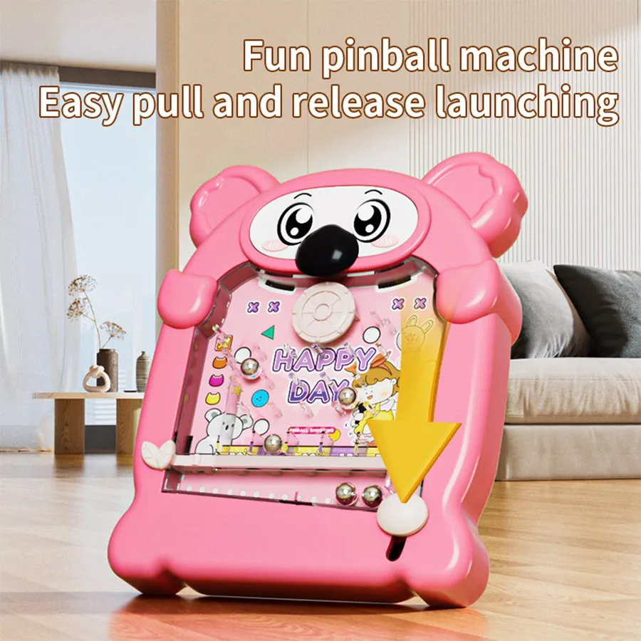 어린이 그림 보드 양면 핀볼 기계 퍼즐 보드 게임 장난감, 크리스마스 추수감사절 새해 선물
