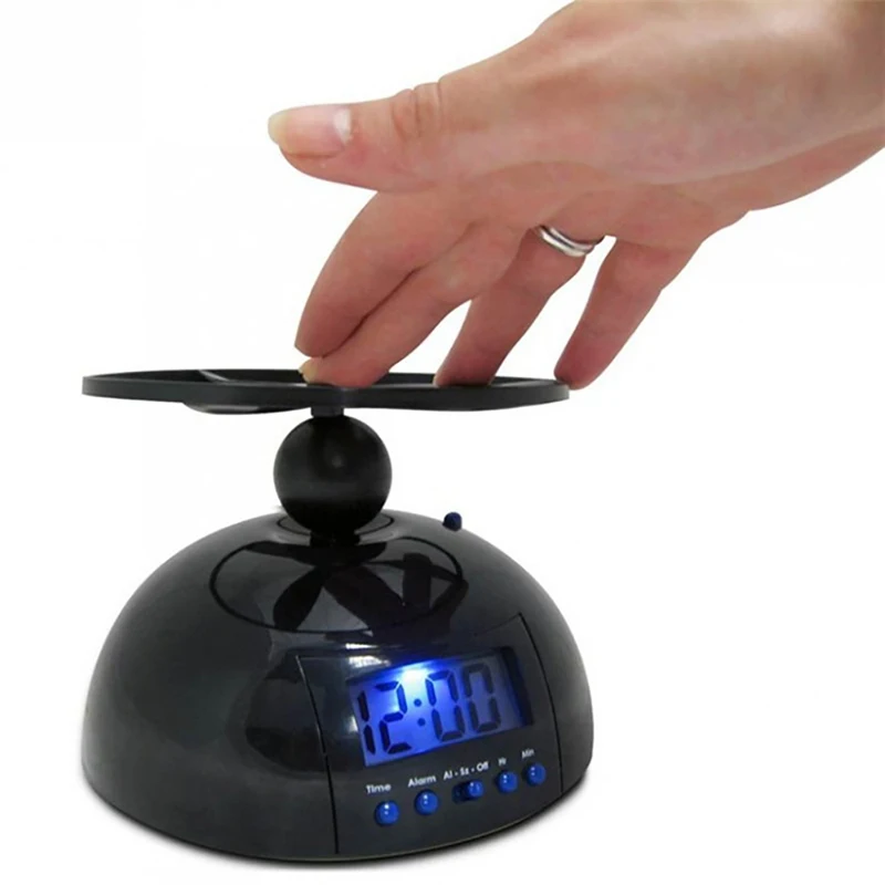 Puzzle Alarm Clock Flying UFO Alarm Clock With Helicopter Propeller ...