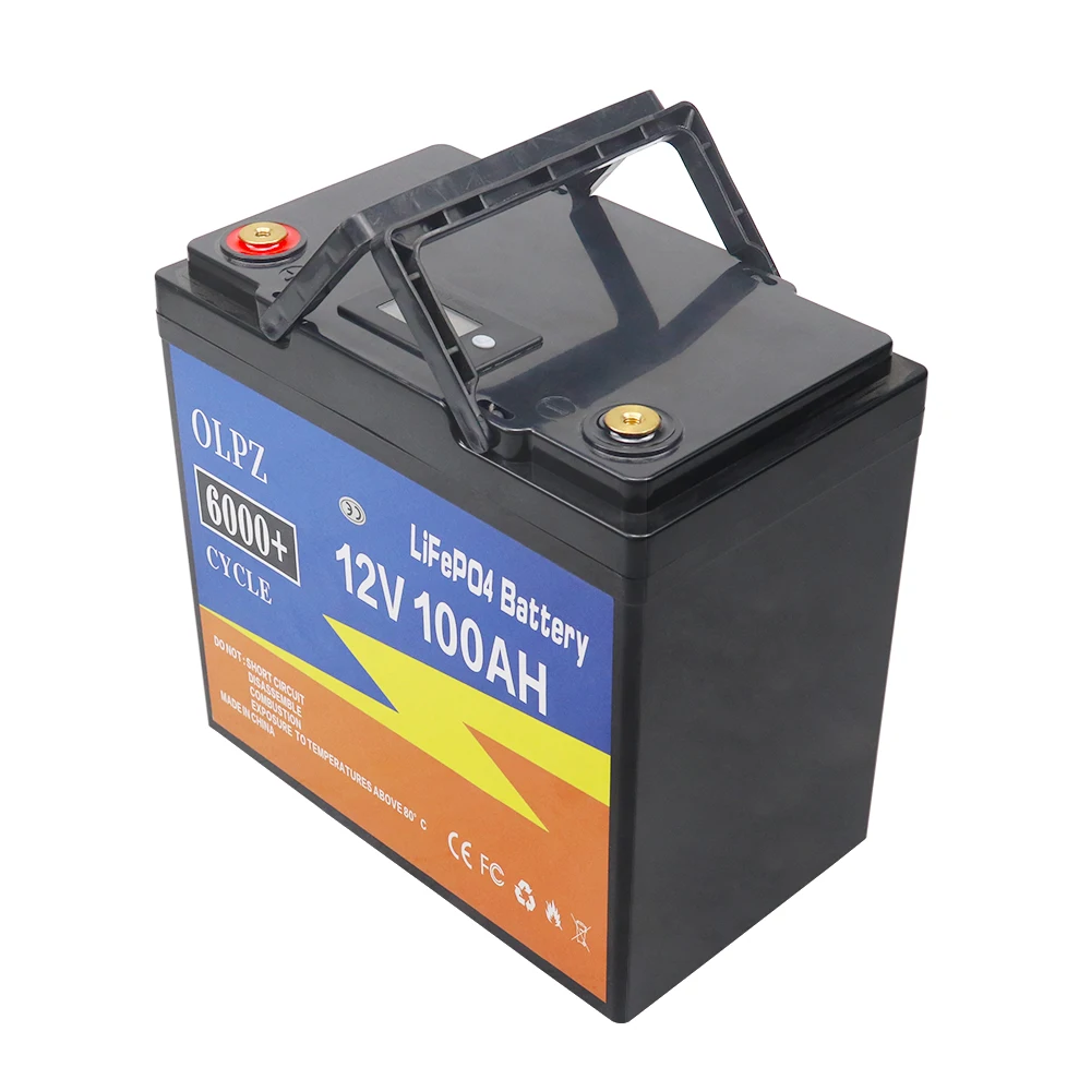 Batería LiFePO4 de 12V y célula de fosfato de hierro y litio BMS integrada para autocaravanas, campistas, carrito de Golf, todoterreno, Solar, con cargador - AliExpress