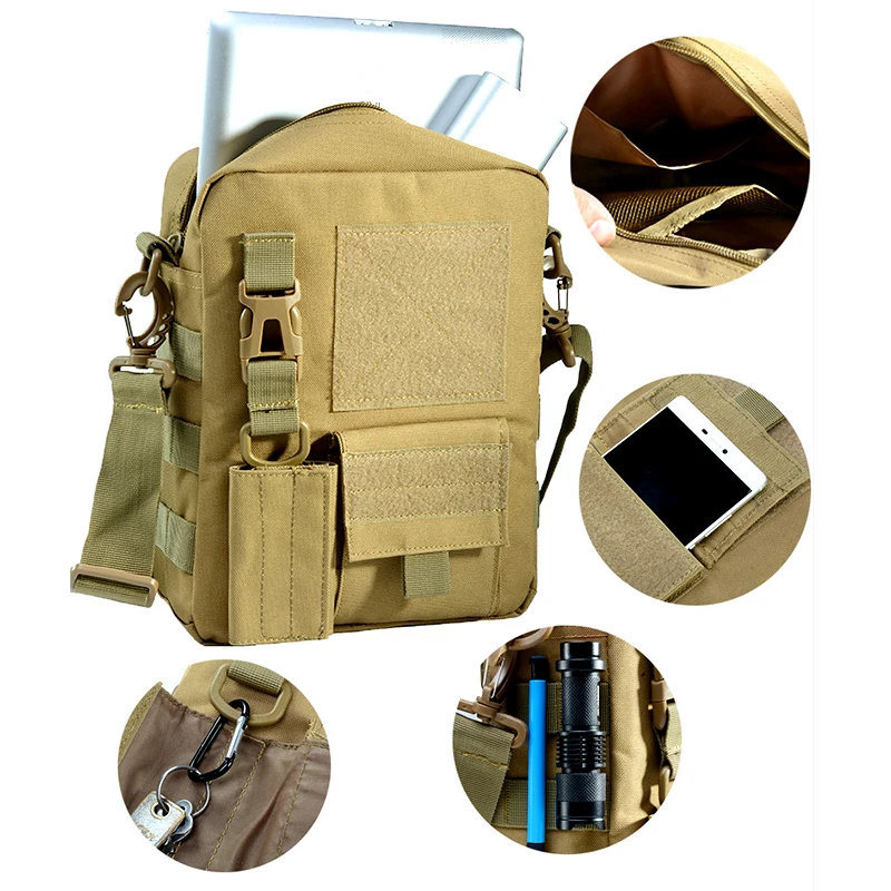 Multifunction Messenger Bag Men EDC Pack Outdoor Sport Hiking Hunting Working Tools Mobile Phone Pouch 6
