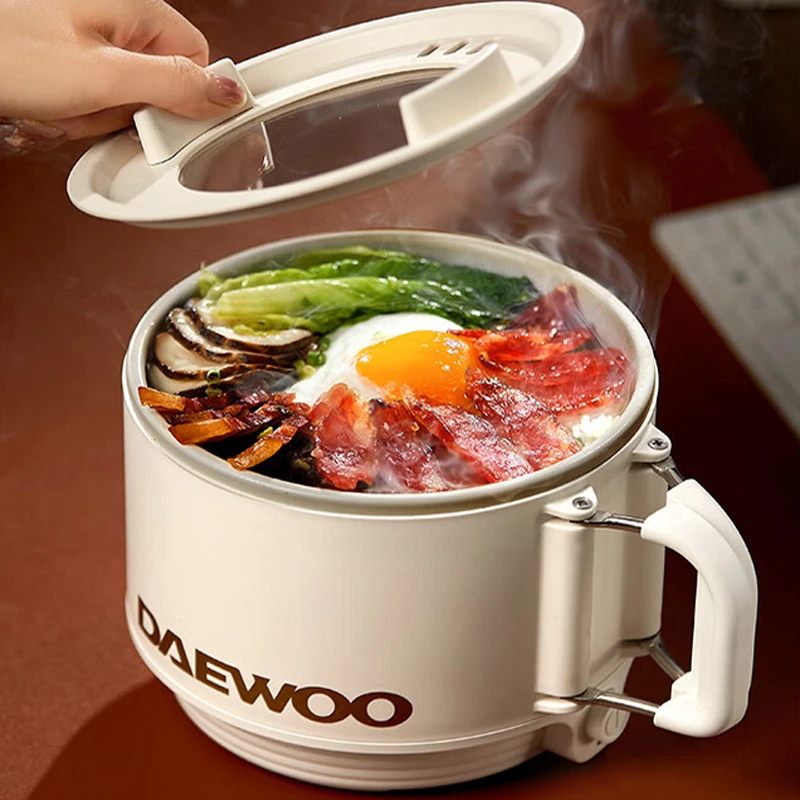 Non-stick Mini Electric Cooking Machine Multi-function Cooker Household Electric Cooking Pot 1.6L Electric Hot Pot Noodle Cooker 2