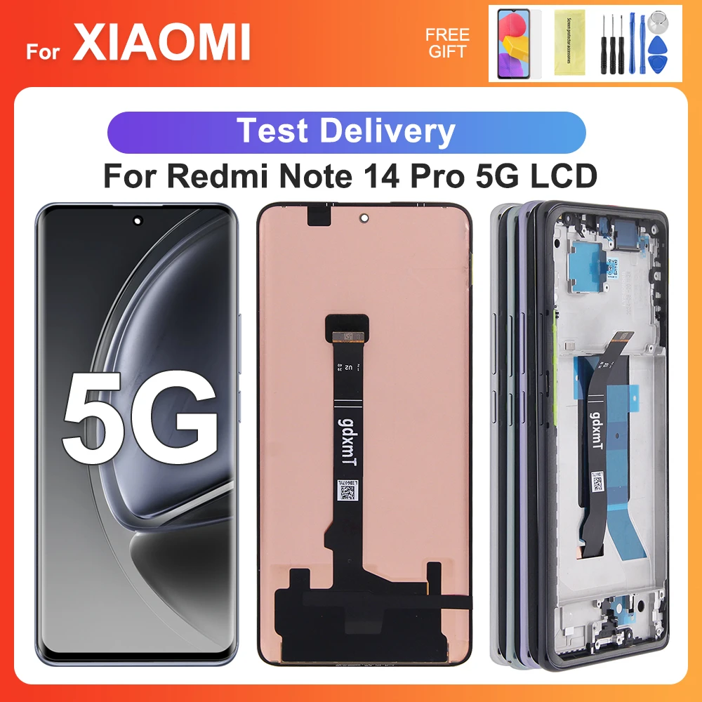 Écran LCD Complet Avec Digitizer Pour Xiaomi Redmi Note 14 Pro 5G - Neuf, Couleur Vert