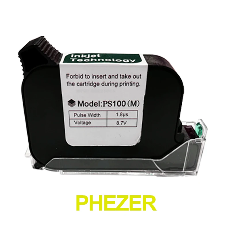 12.7mm Red/Blue/White/Yellow/Green/Black Color Ink Cartridge Handheld Inkjet Pri