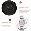 OLEVS 9909 Quartz Fashion Watch Gift Alloy Watchband Round-dial Calendar Small second Timer 4