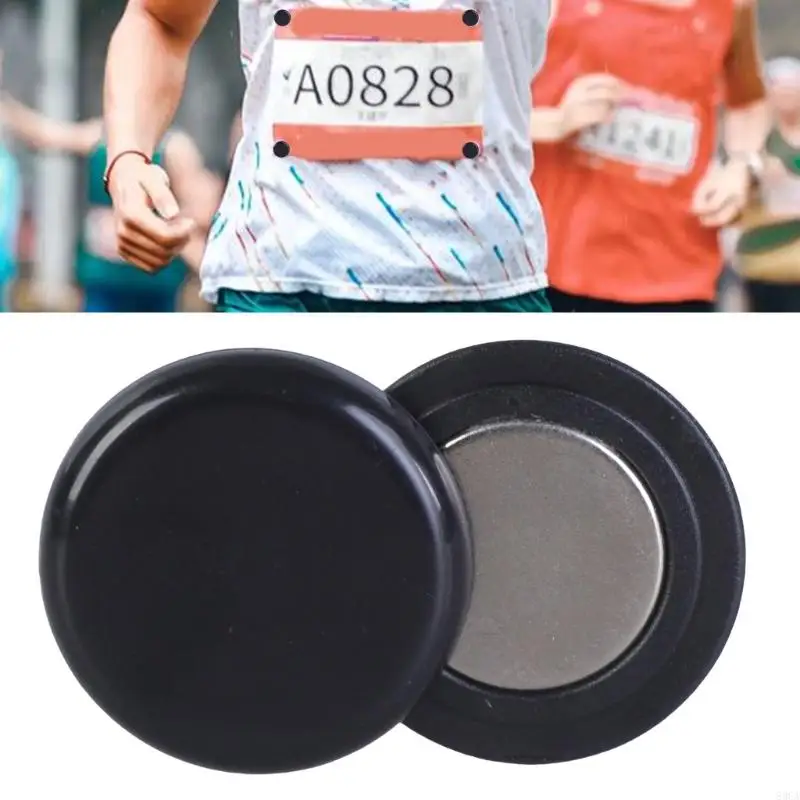 4 Pair Running Fix Clip Secure Fastening Systems for Running and Cycling, Race Bib Clip Number Holder