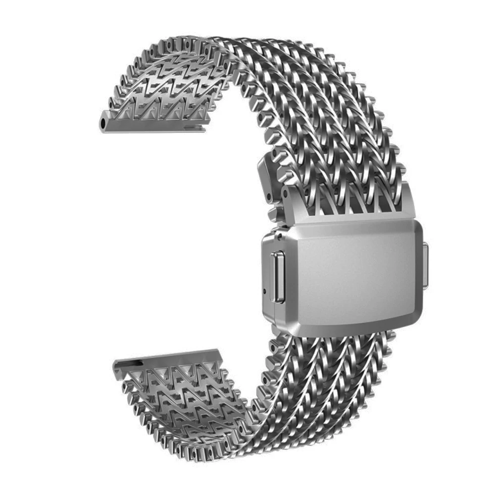 Universal 22mm Magnetic Milanese Metal Watchband Strap