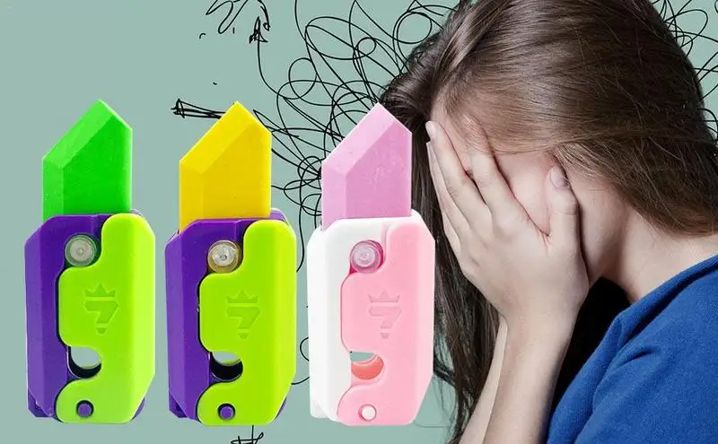 

Ножи для моркови, игрушки-фиджеты, 3D канцелярские товары, ножи для выпечки, сенсорная игрушка-фиджет, детская игрушка для снятия стресса, ручной фиксатор