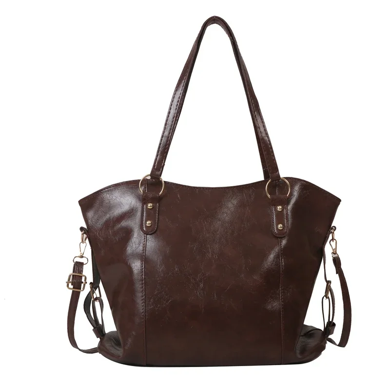 Free Shipping New Women's Bag Fashion Casual Style One Shoulder Crossbody Bag Large Capacity Trend Versatile Shopping Handbag