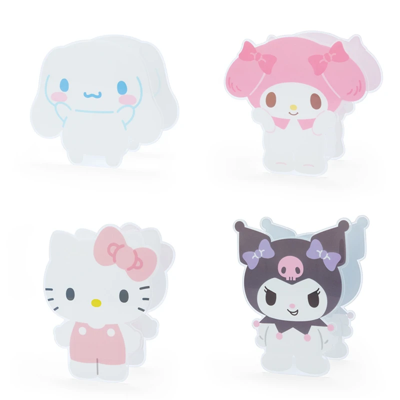 

Hello Kitty Kawaii Kuromi My Melody Acrylic Cartoon Pen Holder Sanrio Anime Girl Heart Cute Desktop Stationery Storage Box