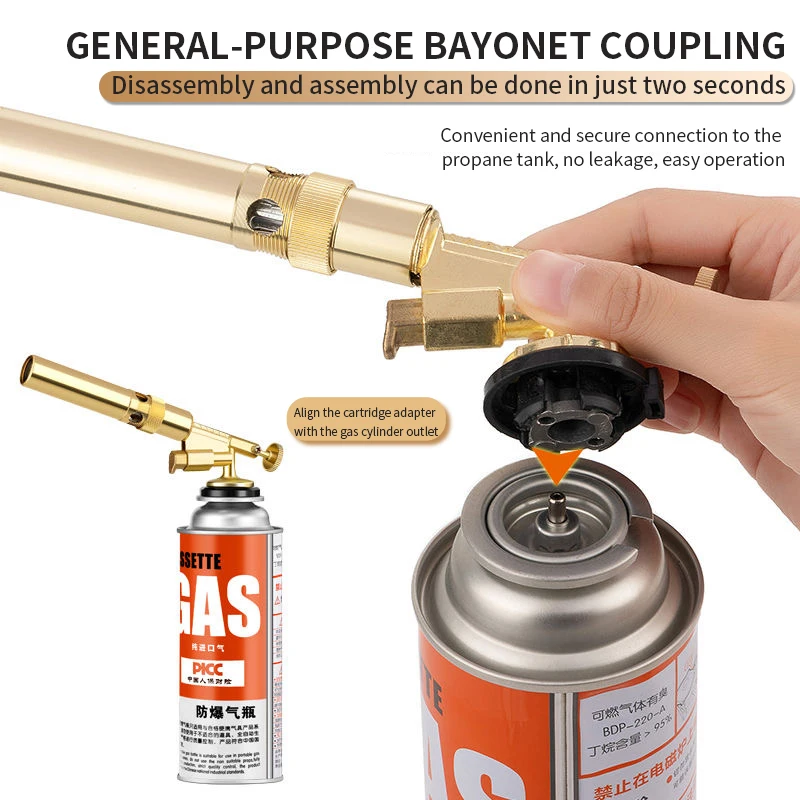 Versatile Flame Torch for Outdoor Cooking and Soldering