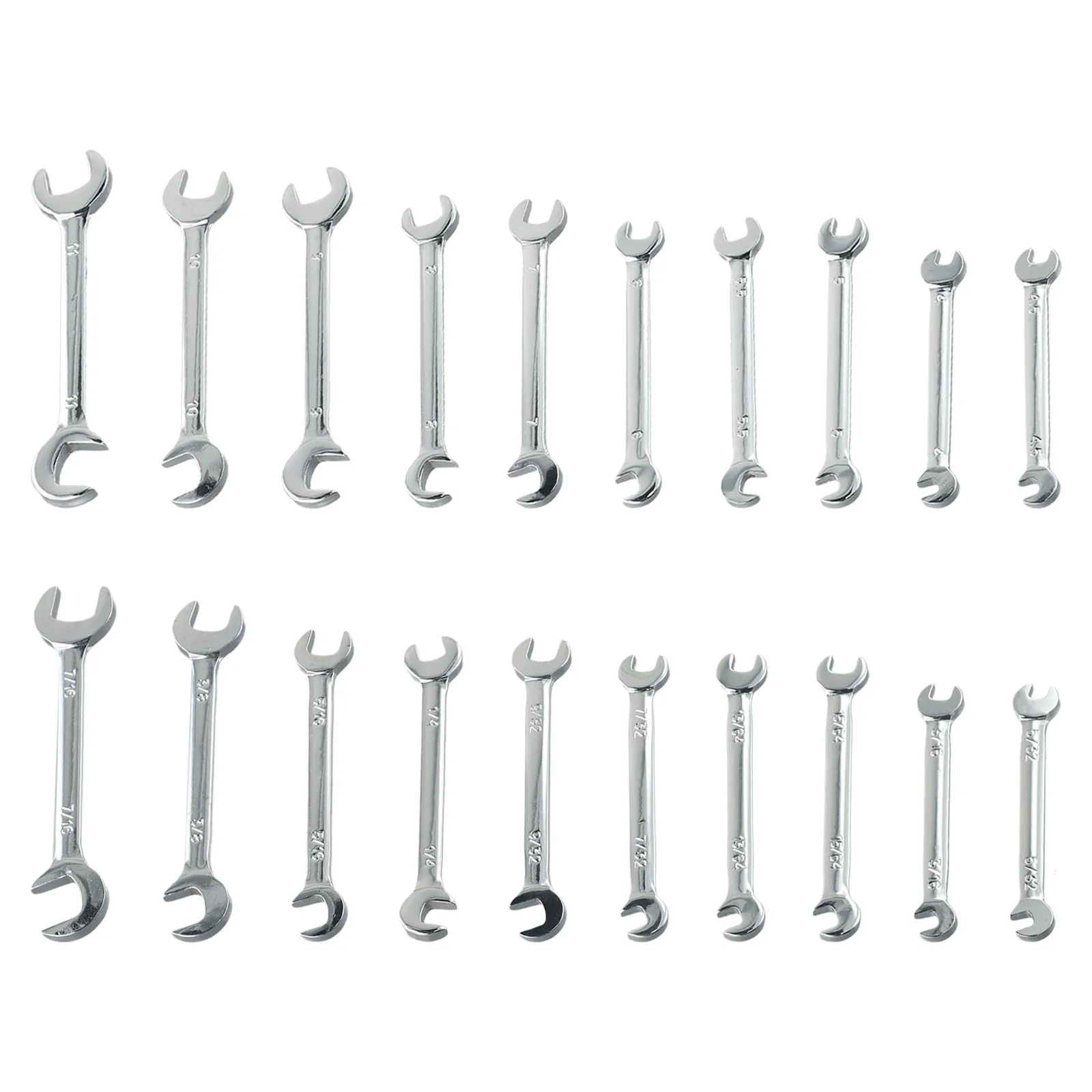 

Automobile Combination Spanner Set Pcs Portable Tool Hobbies Industry Metric SAE Imperial Pc Metric Mm Mm Pc SAE