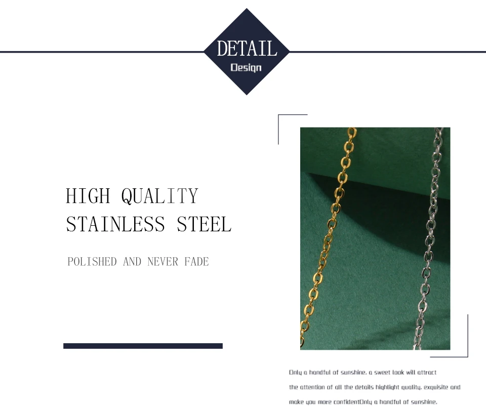 Stainless Steel Pendant Necklaces for Women's Fashion Jewelry - PeticaDeals