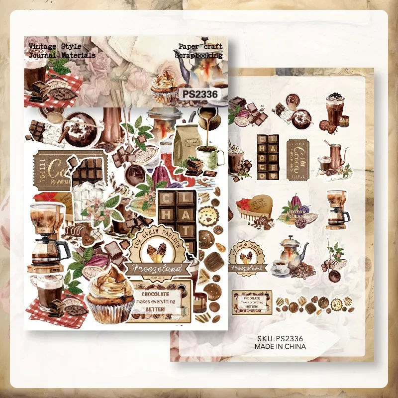 Vintage Middle Ages/Fairy Elf/Travel Memory Stickers Die Cuts Sticker Collection Kit DIY Scrapbooking Planner/Card Making 40pcs