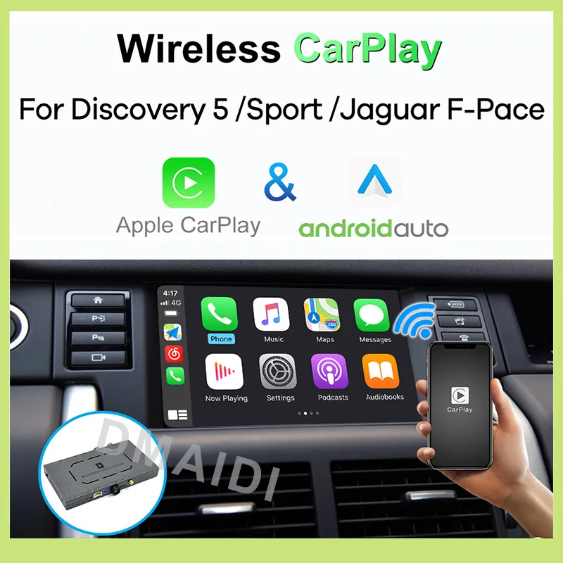 

Wireless Apple Carplay Android Auto Module Box Decoder for Land Rover Discovery Sport 5 / Jaguar F-Pace