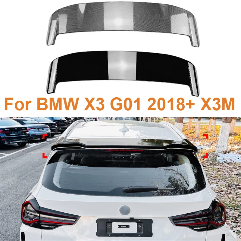 

For BMW X3 G01 2018+ X3M GLOSS BLACK Spoiler Rear TRUNK Top Tail Tailgate Splitter Lip Wind Spoilers Wing Exterior Modification