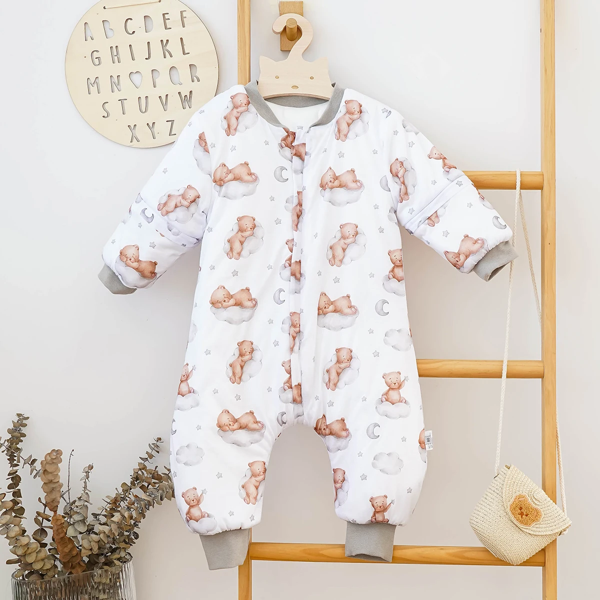 

Kangobaby Long Sleeve Sleeping Bag Cute Design For Boys and Girls Thick Sleeping Sacks For Winter