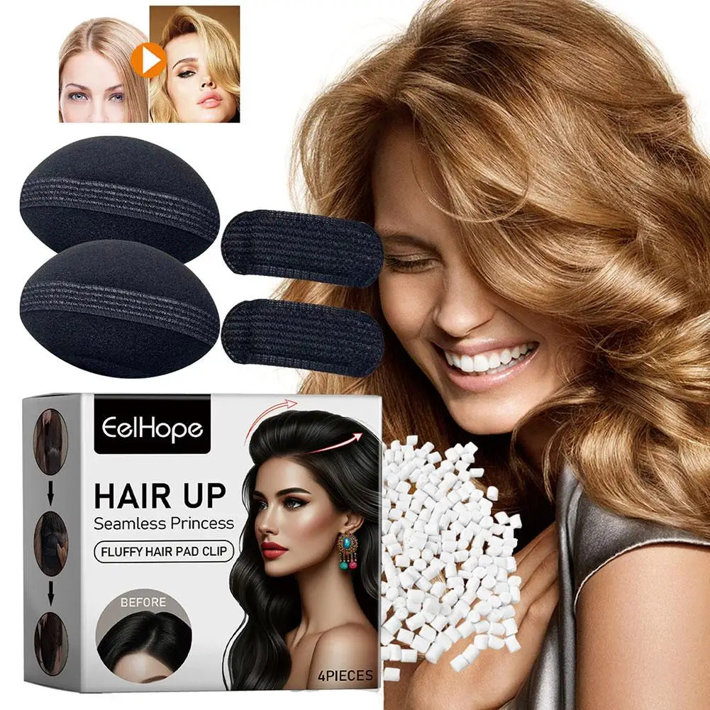 

4Pcs/Set Hair Pads Hair Volume Increase Puff Hair Bun Foam Accessories Insert Magic Up Maker Styling Sponge Bump Hair Donut Z4V4