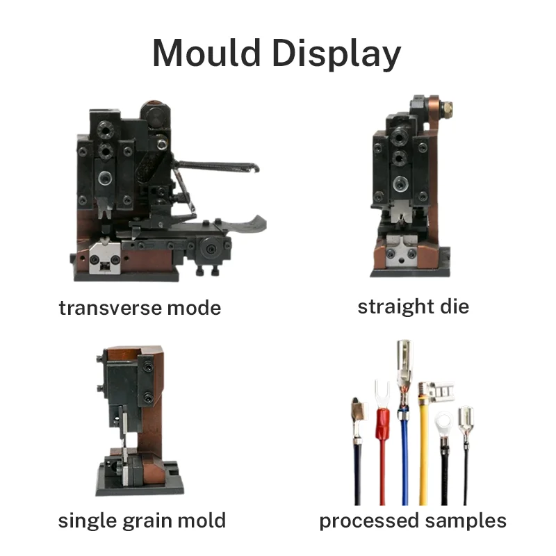 Low Noise Wire Terminals Crimping Machine 1.5T 2T Automatic Flat Cable Crimper Tool Multiple Connectors Support 6