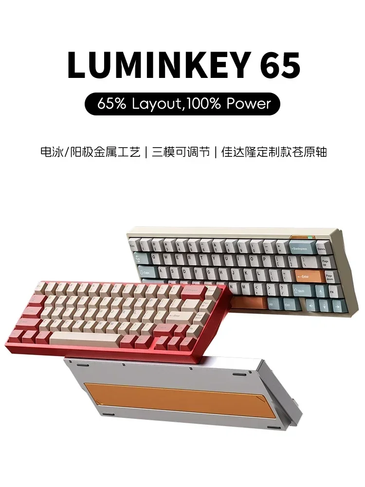 

Клавиатура Механическая Luminkey65, 3 режима, USB/Bluetooth/2,4 ГГц