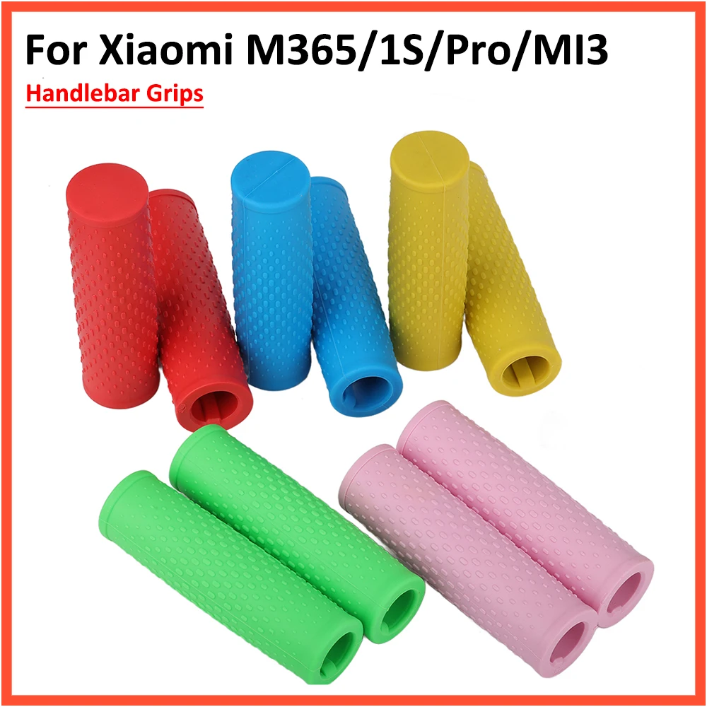 

Coloured Handle Grips for Xiaomi M365 1S PRO Pro2 Electric Scooter Handlebar Sleeve Non-slip Rubber Silicone Cover Parts