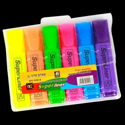 Colorful Pastel Highlighter Set - Flat Shape Oblique (-6 colors-)