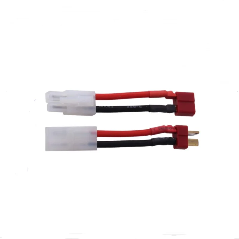 2Pcs 14awg/18awg 4cm Deans T Stecker Männlich Weiblich zu Tamiya EC2 Mini Tamiya Männlich Weiblich stecker Adapter Stecker für Rc Batterie ESC – Detail 11