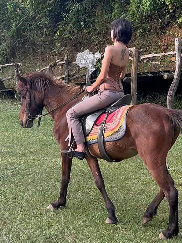 Nibber Coquette Tank Top Women Sexy Ruched Trend Patchwork Sleeveless Midnight Party Club Streetwear Stretch Wild Hottie Vest