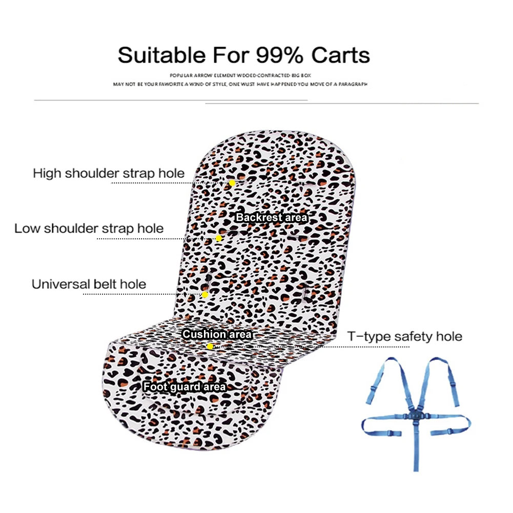 Baby Stroller Seat Cushion Kids Pushchair Car Cart High Chair Seat Trolley Soft Mattress Baby Stroller Cushion Pad Accessories Baby Strollers cheap