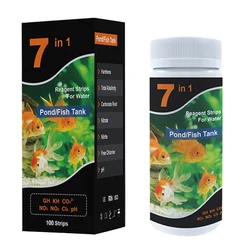 Aquarium Water Quality Testing Strips Set - 7-in-1 Analysis Kit (50/100 Pack) (100 pieces)