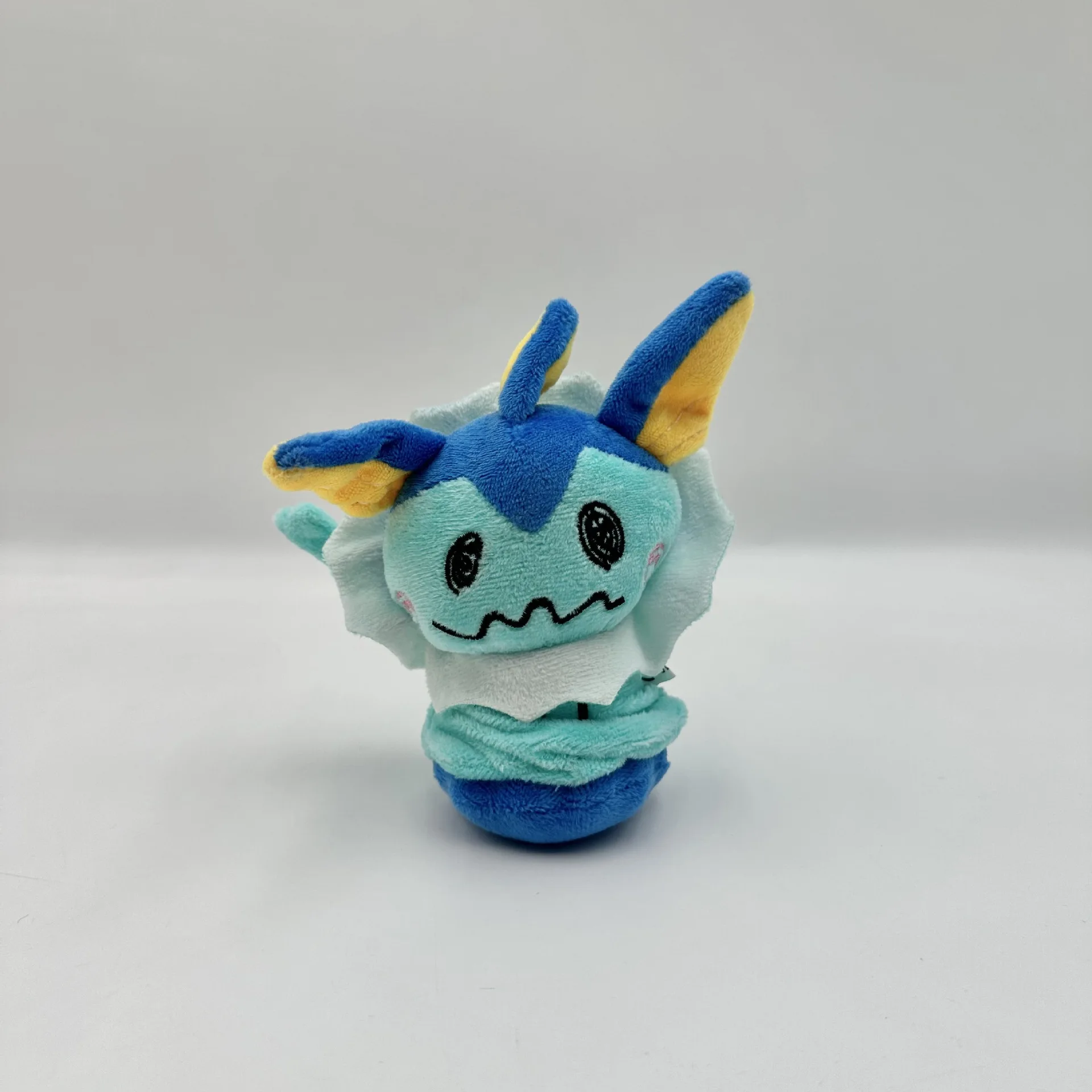 10pcs/lot Pokemon Plush Keychain Set Mimikyu Leafeon Jolteon Vaporeon Sylveon Umbreon Eevee Espeon Pendant Keyring Gift