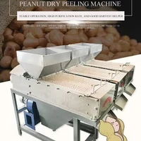 Commercial High Efficiency Peanut Skin Peeling Machine Dry Type Raw Roasted Groundnut Red Skin Removing Machinery For Trade 2