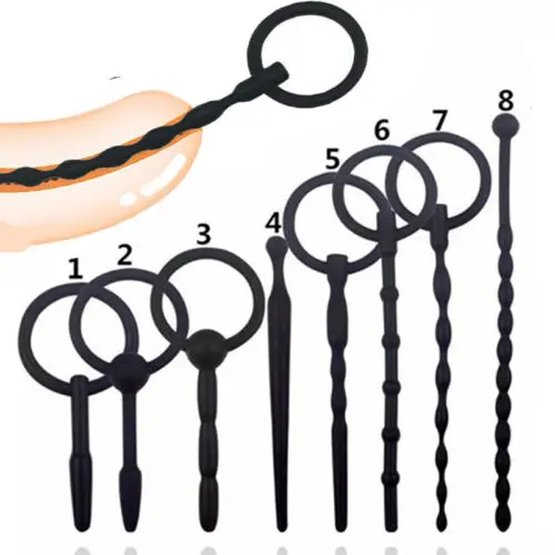 Penis Sex Toys Silicone Urethra Catheter Penis Plug Tube Urethral Dilator Stretching Horse Eye Stimulation for Men Masturbation