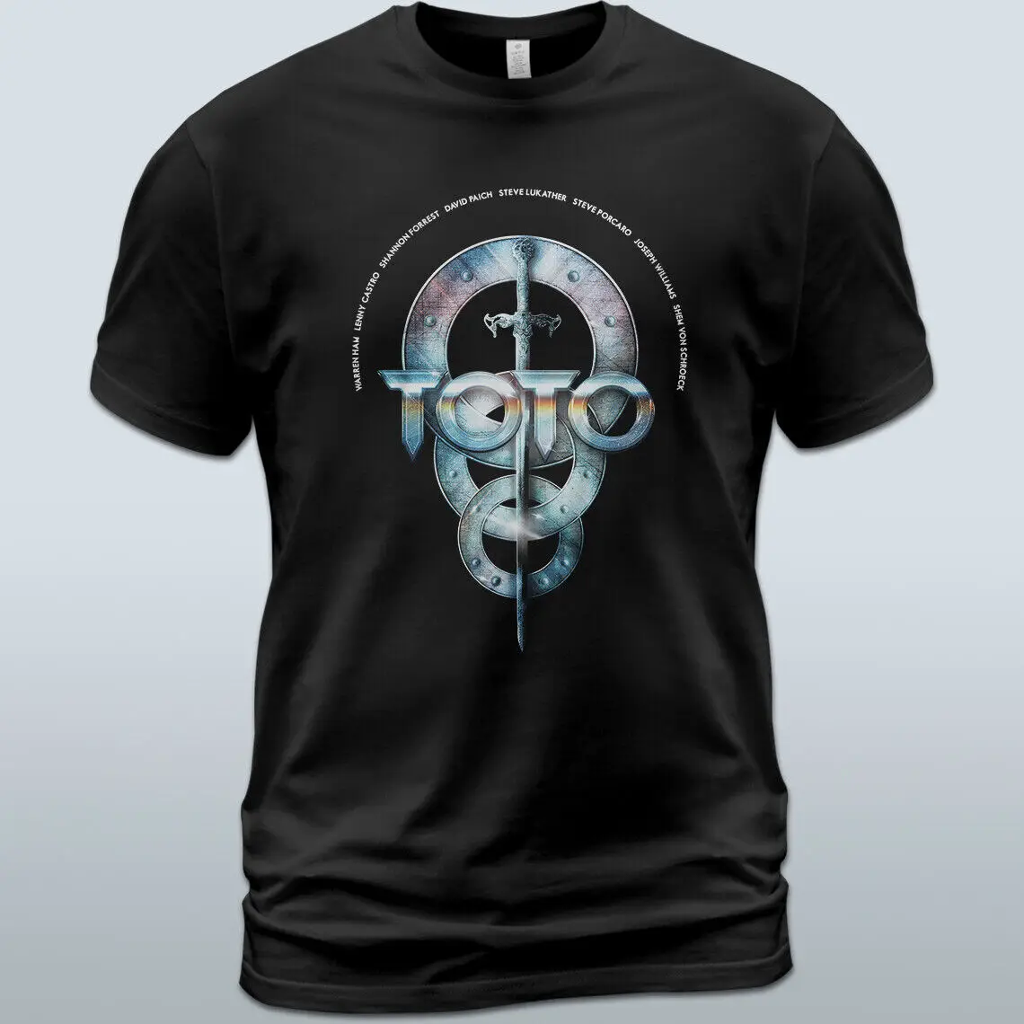 T-Shirt In Cotone Toto 35Th Anniversary Tour Live Polonia Album Tee Steve Lukather